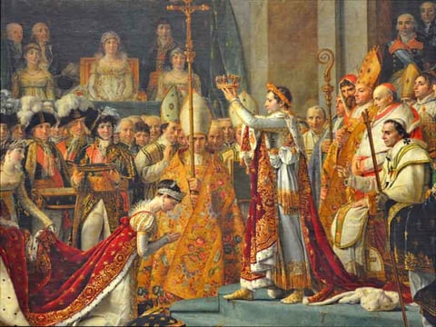 The Coronation of Napoleon in Notre Dame by Jacques-Louis David, 1806.