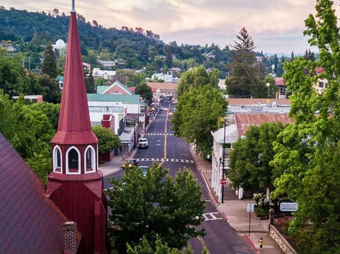 Downtown Sonora in Tuolumne County.