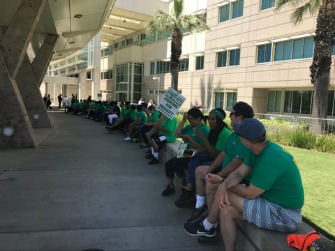 Nurses across the University of California system are striking this week to support janitors, technicians and other hospital workers demanding higher wages and better health care.