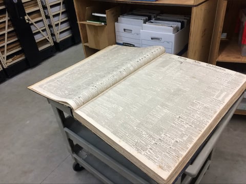 The California State Library has thousands of old newspapers dating back to 1846. 