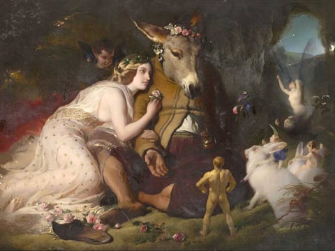 Edwin Landseer - Scene from A Midsummer Night's Dream (Titania and Bottom)