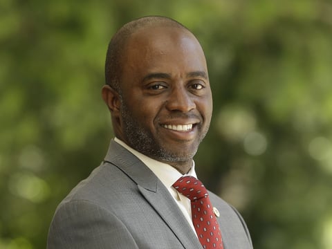 This April 24, 2018 photo shows Tony Thurmond in Sacramento, Calif. He is a candidate for California Superintendent of Public Instruction in the upcoming election.