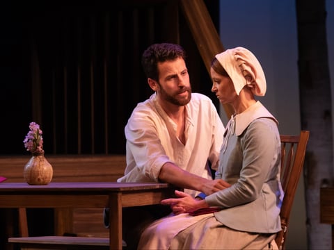 James Louis Wagner and Shannon Mahoney in Sacramento Theatre Company’s The Crucible.