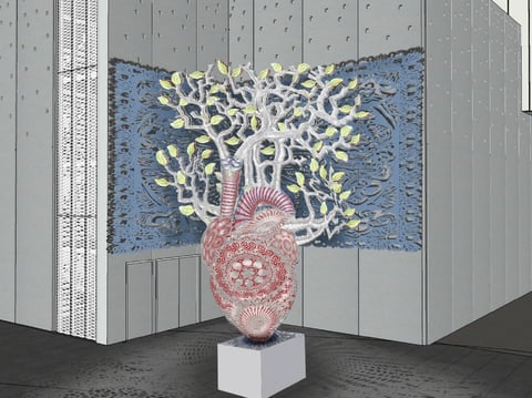 The Sacramento Metropolitan Arts Commission has approved the piece, called "Heart of California," for the corner of J and 13th streets.