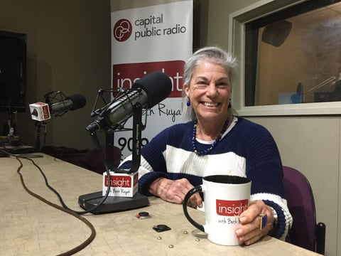 Fair Political Practices Commission Chair Alice Germond in the Insight studio.