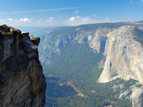 A view from Taft Point Overlook in Yosemite National Park, where a couple fell to their deaths last week.