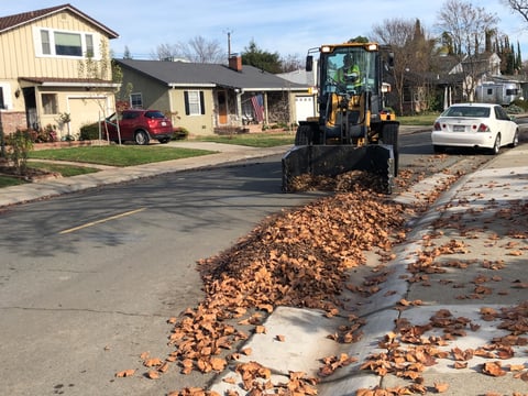 "The Claw" picks up leaves in an East Sacramento neighborhood in December of 2018.