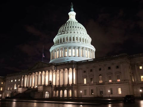 The U.S. Capitol is seen ahead of a partial government shutdown, in Washington, D.C., Friday.