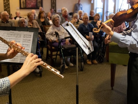 Music on Wheels performs in Nevada City.