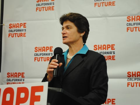 California State Auditor Elaine Howle at an event for the Citizens Redistricting Commission