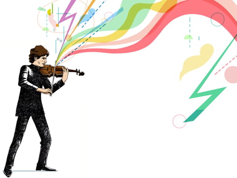 Augustin Hadelich's latest album spotlights violin concertos by Johannes Brahms and György Ligeti.