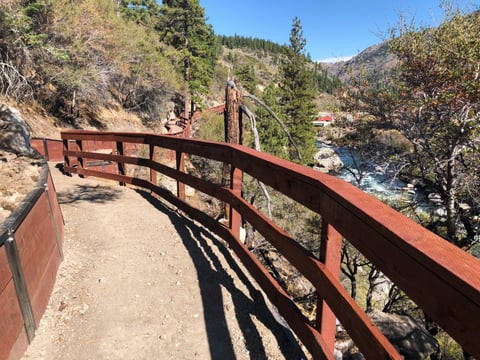 A portion of the newly completed trail connecting Tahoe City to Sparks, Nevada.