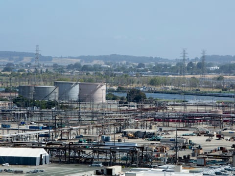 The Chevron Oil Refinery in Point Richmond on July 19, 2019.
