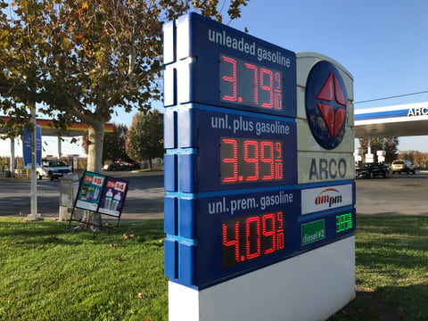 The ARCO at Highway 99 and Bogue Road in Yuba City had some of the Sacramento Region’s lowest prices, up until a year ago. Today the cost of unleaded is 30 cents higher than the nearest Sacramento ARCO.