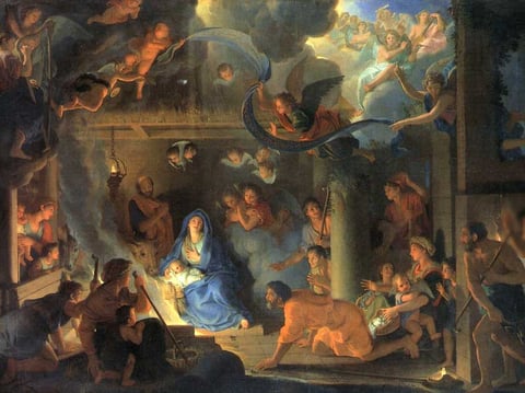 Adoration of the Shepherds, by Charles Le Brun (1689)