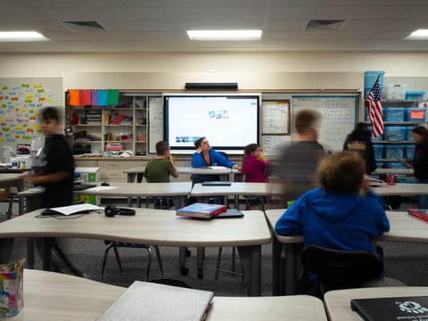 A new classroom at Burnt Ranch Elementary School in Trinity County. After the school discovered a massive mold problem, the state-subsidized repairs tapped out district reserves and took three years.