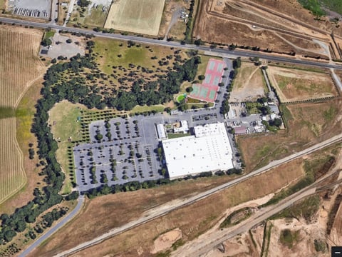 A Google Earth view of Bethany Slavic Missionary Church near Rancho Cordova. At least 71 people connected with the church have tested positive for COVID-19.