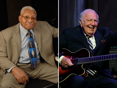 Jazz musicians Ellis Marsalis Jr. (left), Bucky Pizzarelli (right) and Mike Longo (not pictured) are among the notable jazz musicians to die from complications of COVID-19.