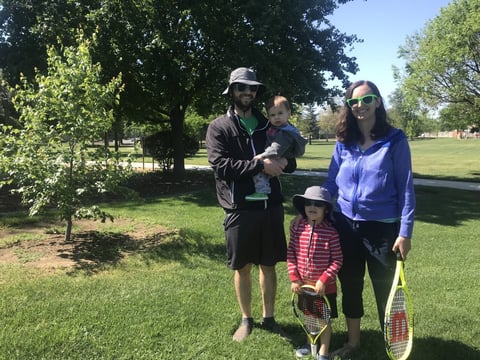 Ven and Mary Meyerzon of Woodland say they are hesitant to schedule any in-person playdates for their sons, Ben, 3, and Adam, 1, due to concerns about spreading COVID-19.