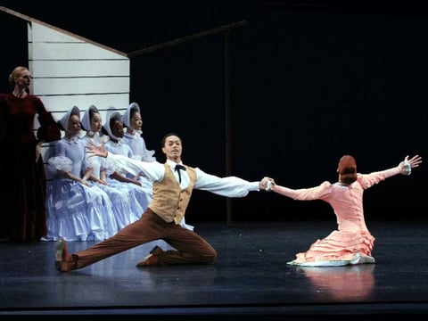Martha Gdraham's ballet "Appalachian Spring," music by Aaron Copland [Photo by Costas]