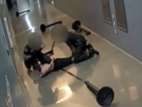 Security guards at Golden 1 Center are seen restraining Mario Matthews in publicly released security footage. One of them appears to be kneeling on his neck.