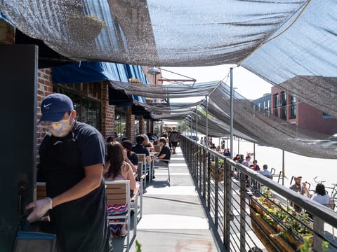 Fox and Goose Public House is open for outdoor dining.