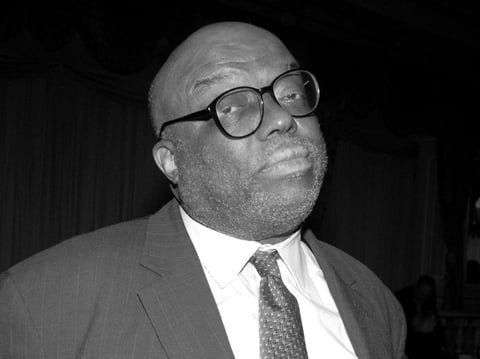 Stanley Crouch, photographed during The New School for Jazz and Contemporary Music's Beacon Awards Gala on Feb. 27, 2006 in New York.