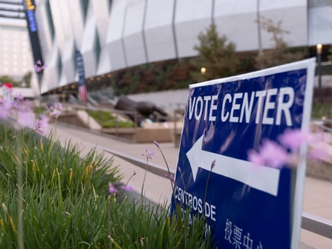 Golden1 Center is a polling place for the 2020 general election, Tuesday, Nov. 3, 2020.