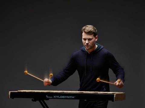 Percussionist Joby Burgess. Photo by Nick White.