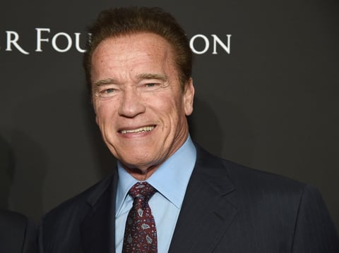 In an emotional video posted Sunday, former California Gov. Arnold Schwarzenegger, seen here in 2018, compared Wednesday's assault on the U.S. Capitol to Kristallnacht — or the Night of Broken Glass.