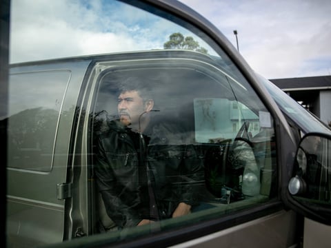 Guillermo Hernandez, who uses his van for his businesses, lost work when his license was suspended in 2013 for failure to pay a ticket. He sued the DMV along with several other Bay Area residents and won.