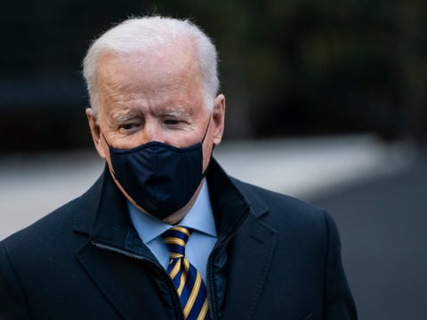 President Biden, pictured at the White House on Feb. 16, is giving an address Monday night to honor those who have died from COVID-19.