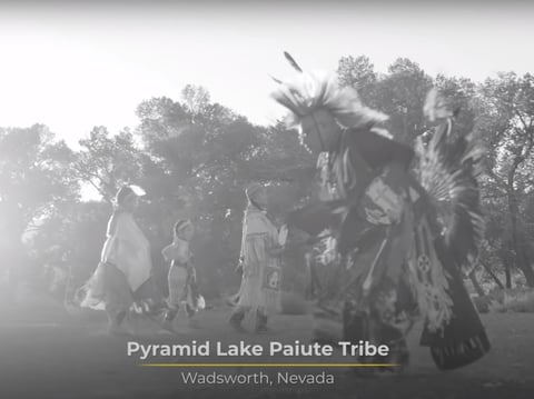 Pyramid Lake Paiute Tribe who appear in Peter Gabriel's video remake of "Biko.”