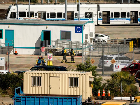 Emergency personnel responded to reports of a shooting at a Santa Clara Valley Transportation Authority facility on Wednesday. The gunman killed nine people and took his own life.