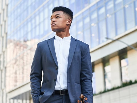 Violinist Randall Goosby looks to the past for inspiration.