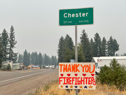 Chester survived the Dixie Fire, thanks to efforts by firefighters and its strategic location next to Lake Almanor.