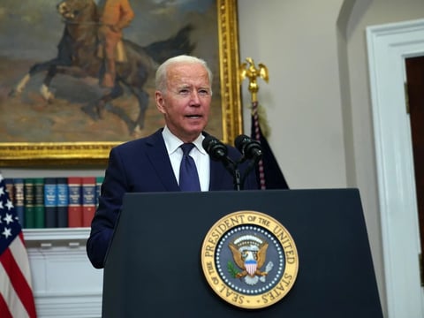 President Biden said the U.S. is continuing to evacuate U.S. citizens and Afghan allies of the U.S. from Afghanistan.