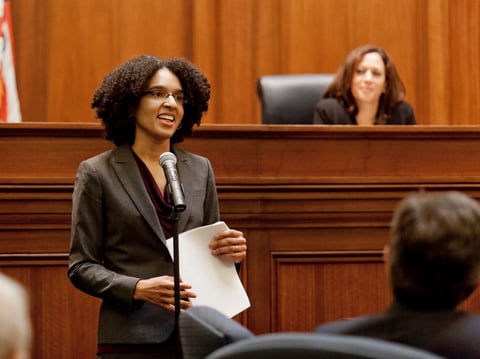 In this Dec. 22, 2014 file photo Leondra Kruger addresses the Commission of Judicial Appointments during her confirmation hearing to the California Supreme Court in San Francisco.