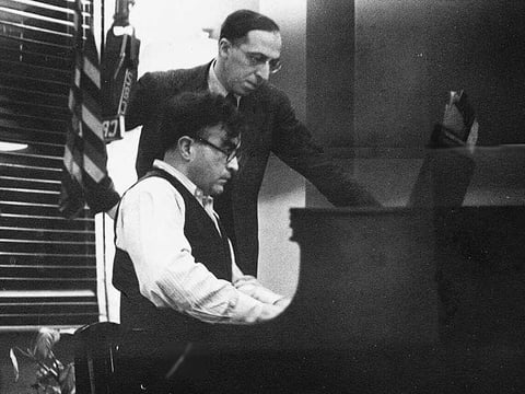Aaron Copland and Carlos Chávez (Photograph from the Library of Congress)