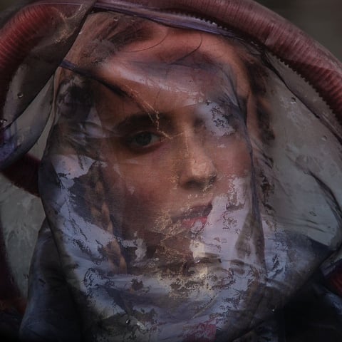 The album cover for "Tysha" by Ukrainian composer and electronic artist Katarina Gryvul.