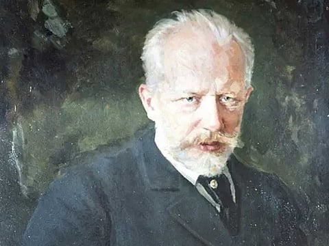 A portrait of Pyotr Ilyich Tchaikovsky by Nikolai Kuznetso