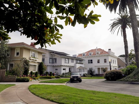 A view of the Presidio Terrace neighborhood in San Francisco in 2017.