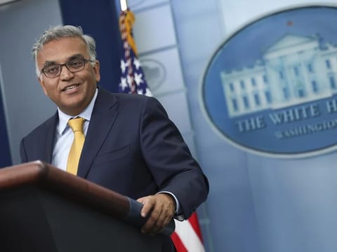 The White House's COVID-19 response coordinator, Dr. Ashish Jha, speaks on June 2 about COVID-19 vaccinations for children and highlighted Pfizer's recent request for the Food and Drug Administration to authorize its vaccine for use in young kids.