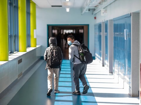 Students are back in classes on April 22, 2022, at San Francisco Unified's AP Gianni Middle School.