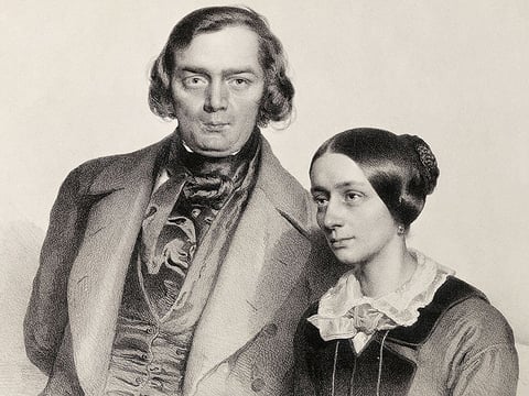 Robert and Clara Schumann in 1847