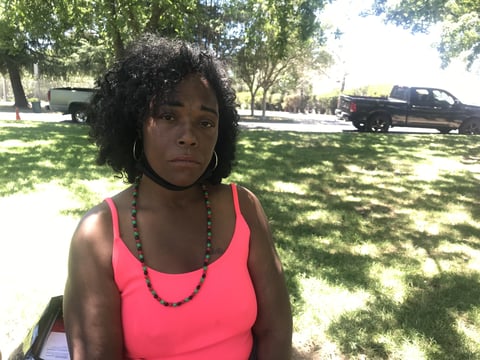 Michelle Taylor is on a waiting list for a homeless shelter near downtown. She says she supports the affordable housing project because it could offer stability for people like herself.