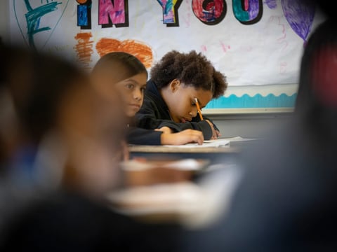 Students at a classroom at St. HOPE Public School 7 Elementary in Sacramento.
