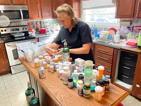 Cinde Lucas, whose husband Rick has suffered from long COVID, examines the many supplements and prescription medications he tried while looking for something to combat brain fog, depression and fatigue.