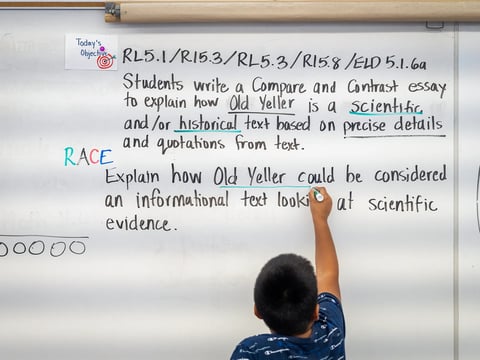 Elementary school students at Lake Marie Elementary School in Whittier on Nov. 17, 2022. To help students recover reading skills, the district has redeployed reading specialists who work with students in small groups.