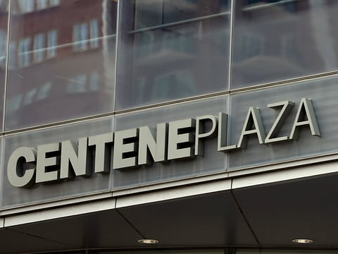 The building housing Centene Corporation headquarters in Clayton, Mo.